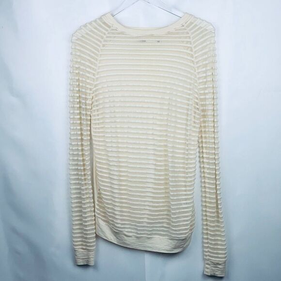 MADEWELL  High-Line | sheer striped sweater. XS. - Picture 2 of 3
